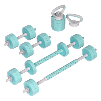 HEAD海德哑铃可调节男女士健身器材家用杠铃壶铃组合套装20kg*2