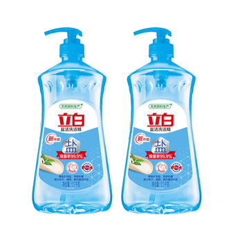 立白 【盐洁洗洁精460g*2】有效除菌去油温和不伤手