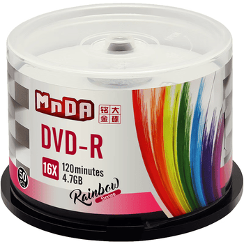 铭大金碟（MNDA）DVD-R 16速  档案级 光盘/刻录盘 50片桶装 空白光盘