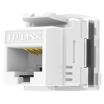 TP-LINK 网络模块 六类CAT6千兆水晶头母座网口插座RJ45电脑连接头180度免打线高端工程级镀金版 TL-EJ602F