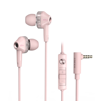 漫步者（EDIFIER）HECATE GM360入耳式有线3.5mm双动圈四核低音炮音乐耳机 手机线控带麦耳塞 高音质游戏耳麦 粉色