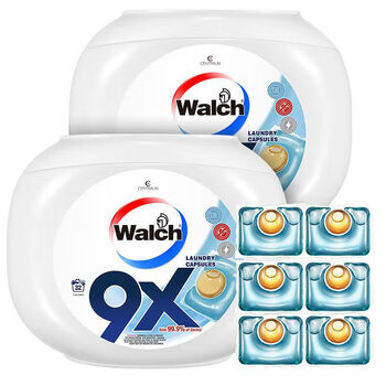 威露士9X除菌洗衣凝珠持久留香洗衣液洗衣珠/2盒装12g*32粒