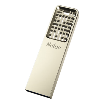 朗科（Netac） U327-64GB创意中国风USB3.2 Gen1 U盘 全金属高速迷你镂空设计闪存盘 珍镍色 64GB
