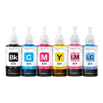 彩格L805专用墨水六色套装 适用爱普生EPSON L805 连供喷墨打印机墨水