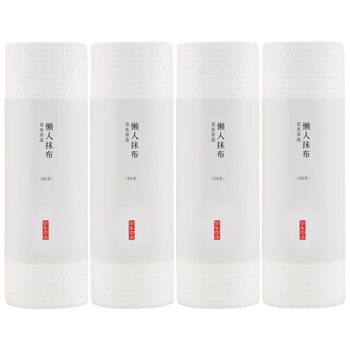 京东京造 懒人抹布 加厚厨房用纸50片*4卷装 厨房吸油纸 一次性抹布