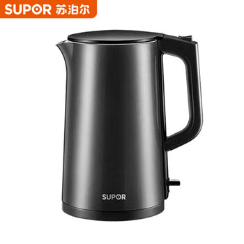 苏泊尔（SUPOR） ZMD安心系列 1.7L容量 双层保温防烫 全钢无缝一体内胆 一键便捷开盖 电水壶SW-17SJ01