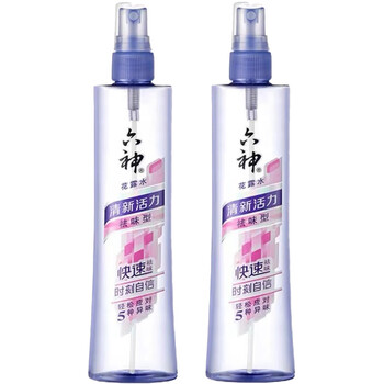 六神 清新活力花露水 祛味型180ml*2瓶 宝宝适用 驱蚊止痒 清凉舒缓