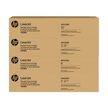 惠普(HP) 硒鼓 W9100MC-W9103MC 四色硒鼓粉盒 适用E77422、E77428 W9100MC-W9103MC 四色硒鼓套装