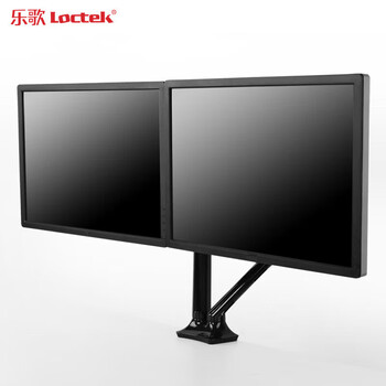 乐歌（Loctek） Q3D 气弹式电脑支架台式家用电脑桌笔记本支架可折叠 黑色