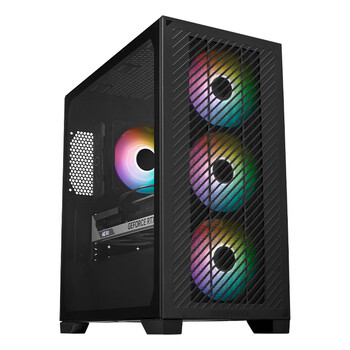 酷冷至尊（CoolerMaster）Elite301 Lite黑色版 MATX电脑机箱 免工具前面板/钢化玻璃侧板/支持USB Type-C