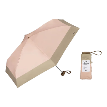 Wpc.遮阳伞日本太阳伞五折小巧便携迷你黑胶卡片伞防晒伞防紫外线