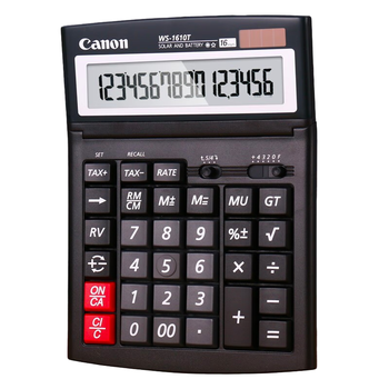 佳能Canon WS-1610T 大屏大字大键商务办公计算器/16位办公商务计算器