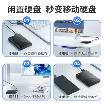 忆捷USB3.0移动硬盘盒2.5英寸外置硬盘盒适用笔记本电脑台式机外接SATA串口SSD固态机械硬盘盒子 忆捷USB3.0移动硬盘盒2.5英寸外置硬盘盒适用笔记本电脑台式机外接SATA串口SSD固态机械硬盘盒子