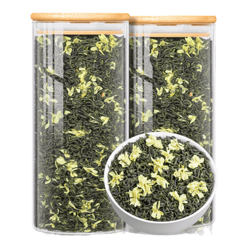 音朗 茶叶绿茶 茉莉花茶明前新茶川派茉莉飘雪茶叶礼盒送长辈领导500g