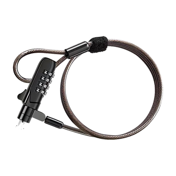 连拓 惠普HP电脑锁 nano口笔记本密码锁 笔记本电脑安全锁 2.5*6接口 支持联想ThinkPad X系列 2米