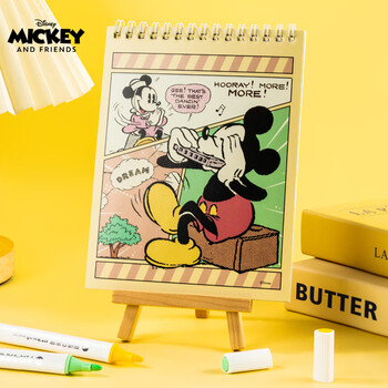 迪士尼（Disney）涂色绘画本益智涂鸦绘画/diy儿童绘画套装美术写生米奇A60125-M1元旦文具礼盒女孩生日礼物