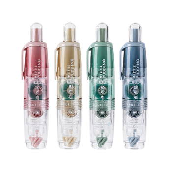 长立按动点点胶修正带式双面胶透明高粘度学生错题胶带手账贴纸点胶笔儿童手工点状双面胶粘胶大容量