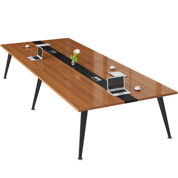圣黎会议桌椅长桌小型洽谈培训办公桌简约现代工作台2.4*1.2米会议桌
