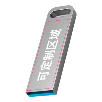 联想（Lenovo）64GB USB3.2个性定制 U盘 SX1速芯系列银色 金属耐用 商务办公必备