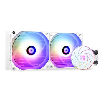 Thermalright利民 AQUA ELITE 240 ARGB 一体式水冷散热器 CPU散热器 ARGB幻彩光环 全金属扣具 AE240 ARGB白色