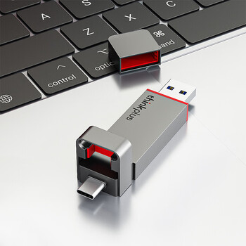 联想ThinkPlus 512GB双接口固态u盘高达430MB/S usb/type-c手机高速大容量办公优盘TU200Pro