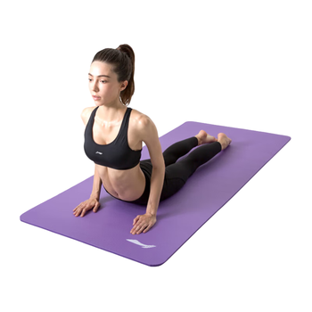 李宁瑜伽垫男士健身加隔音减震仰卧起坐防滑静音厚宽垫子女舞蹈垫紫