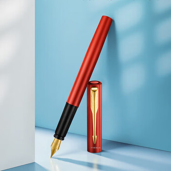 派克钢笔 签字笔 商务办公送礼 男女生日礼物 威雅XL满堂红金夹墨水笔