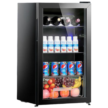 美菱（MeiLing）90升冰吧家用小型 办公室低音迷你冷藏柜 饮料水果茶叶护肤品保鲜小冰箱酒柜SC-98L