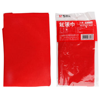 晨光生活文具小学生红领巾少先队员国标加厚涤纶红领巾标准耐变色透气批发学习用品1米/1条ASCN9524