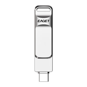 忆捷（EAGET） 手机U盘 Type-C USB3.0双接口 即插即用 高效存储 多系统兼容 手机电脑车载旋转优盘 CF20-256GB