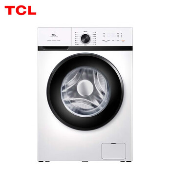 TCL 8公斤 一级变频 95°热力除菌 蒸汽除菌 消毒预洗 蜂巢水晶内筒滚筒洗衣机TG-V80BA