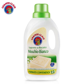 大公鸡管家 马赛洗衣液(白苔香）1500ml 洗衣液去污衣物清洁新老随机
