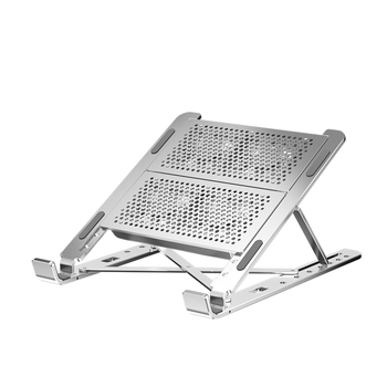 索皇(SUOHUANG)071S4 笔记本电脑散热器支架带风扇手机支架 usb分线器hub 铝合金折叠便携苹果RGB灯效