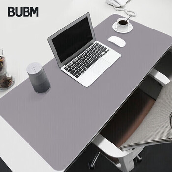 BUBM 鼠标垫大号办公室桌垫笔记本电脑垫键盘垫写字台办公桌垫游戏家用垫防水支持定制 灰色大号单面
