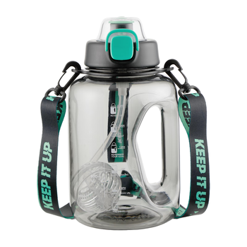 富光运动健身水壶大容量塑料杯水杯Tritan吨杯桶刻度吸管户外2500ML