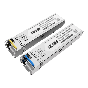 SK-LINK 千兆单模单纤SFP光模块1310/1550nm LC口1.25G光纤模块传输10KM兼容华为
