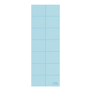 李宁瑜伽垫可折叠便携式学生午休垫儿童轻薄男女防滑室内健身垫子蓝