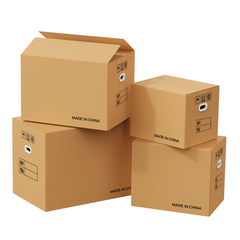 于字简办公纸箱 公司搬迁收纳箱会计档案凭证文件箱 搬家快递行李打包加厚五层瓦楞50*30*35cm5个装 5304