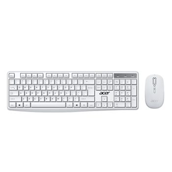 宏碁(acer) 键鼠套装 无线键鼠套装 办公键盘鼠标套装 防泼溅 电脑键盘 鼠标键盘 KM41-2K 白色