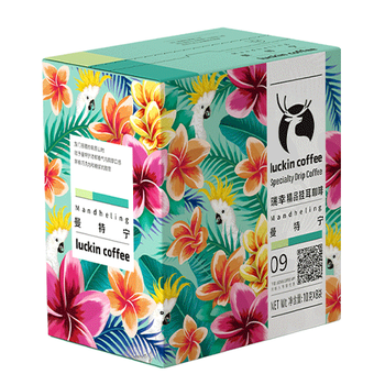 瑞幸咖啡精品挂耳咖啡现磨手冲滤泡挂耳黑咖啡 曼特宁 10g*8包/盒