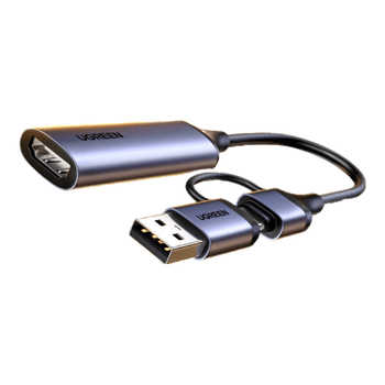 绿联HDMI视频采集卡4K高清输入适用Switch/NS/PS5笔记本电脑手机平板相机游戏直播录制器/转USB/Type-C
