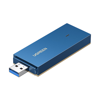 绿联WIFI6 USB无线网卡AX1800免驱动 千兆双频电竞 台式机专用笔记本wifi接收器 90340无线网发射器 个