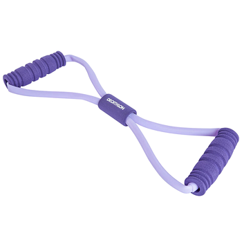 迪卡侬瑜伽拉力带家用健身女开肩颈拉伸弹力带乳胶薰衣草紫4504184
