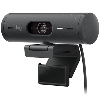 罗技（Logitech）Brio 505 企业级全高清网络直播 1080P电脑远程办公商用会议内置麦克风摄像头 黑色【团单优惠】