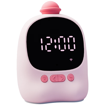 天文小学生时间管理器AI百度大模型对话智能学习机器儿童正版教材可视化正倒计时器联网闹钟 1204粉色