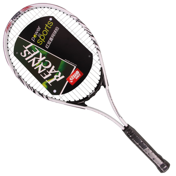 红双喜网球拍附网球训练器带底座手胶拍包男女训练铝合金单拍带线回弹套装EG200-3皓月白