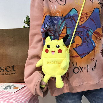 卡通挎包 黄色皮卡丘