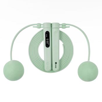 Keep跳绳成人计数燃脂减肥专用暴瘦健身学生中考考试-绿色大球两用