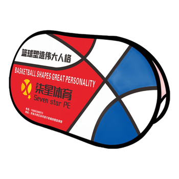 武骑士A字板A屏展架篮球足球网球折叠挡板免费定制 椭圆形双面特厚