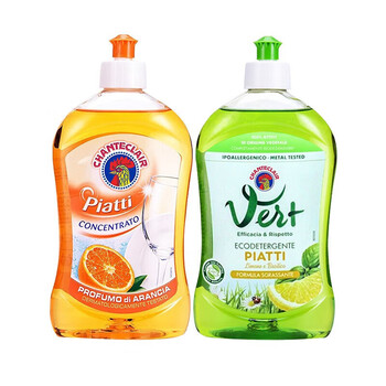 大公鸡管家浓缩洁精便携 500ml 厨房重油污餐具清洁剂 香橙+柠檬